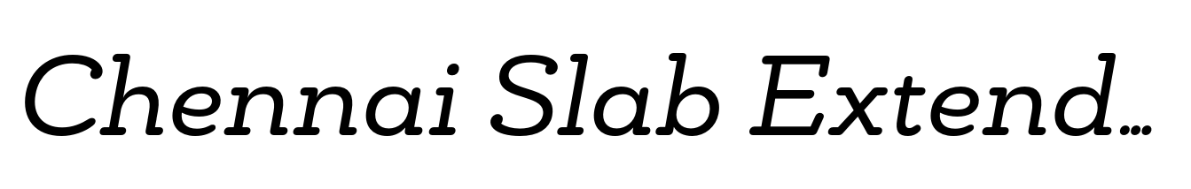 Chennai Slab Extended Regular Oblique